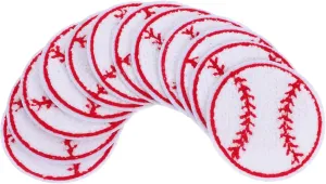 12Pcs Embroidered Baseball Iron Patches for Clothing and Accessories Decorative Appliques for Hats Bags and Jackets Easy to Apply with Attractive Design