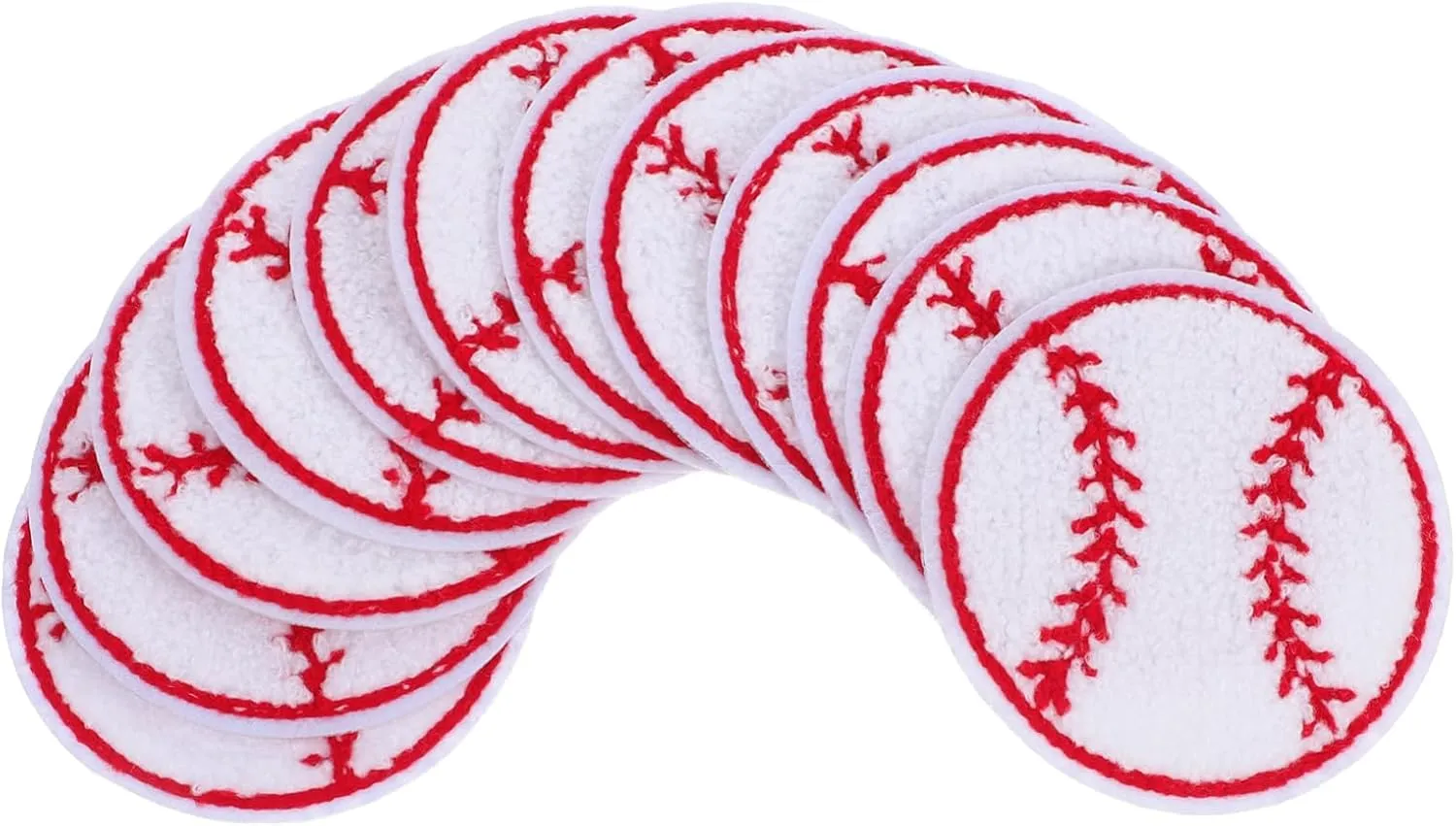 12Pcs Embroidered Baseball Iron Patches for Clothing and Accessories Decorative Appliques for Hats Bags and Jackets Easy to Apply with Attractive Design