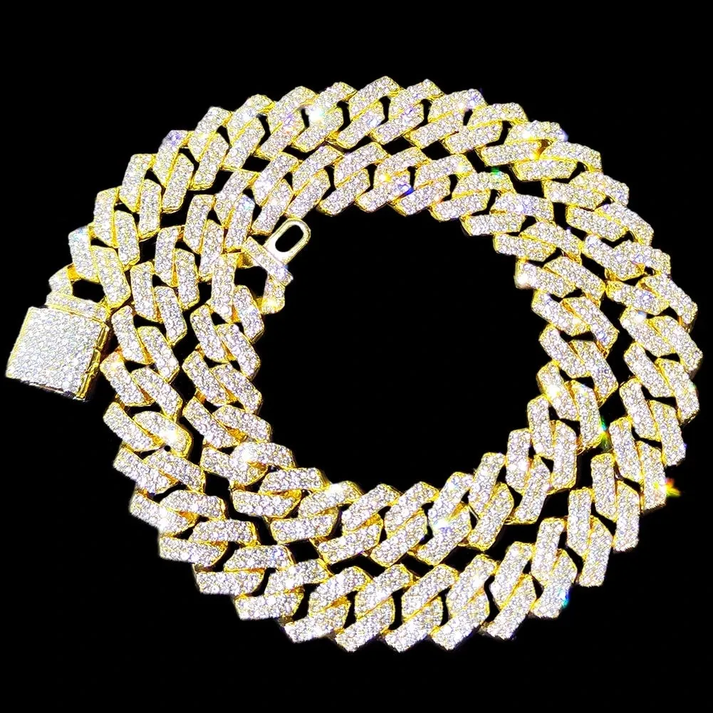 14mm Multicolor Iced Out Necklace