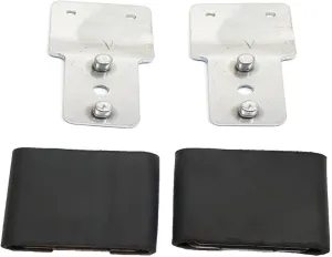 2-1/2" Leather Wrapped Genuine Blevins Buckles Set Vertical Post Western Saddle Black