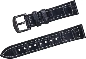 20mm 22mm Genuine Leather Silicone Watch Band Straps for Samsung Gear S3 Soft Watch Straps for Huawei GT Waterproof(F,22mm)
