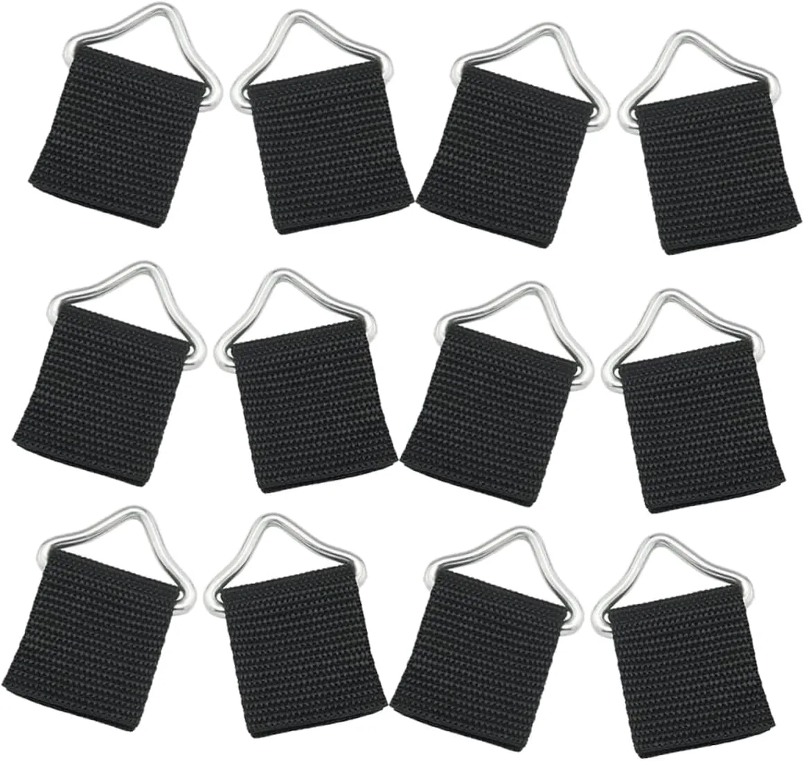 25 Pack Metal Triangle Buckles for Trampoline Replacement Trampoline Parts Replaceable Triangle Buckles