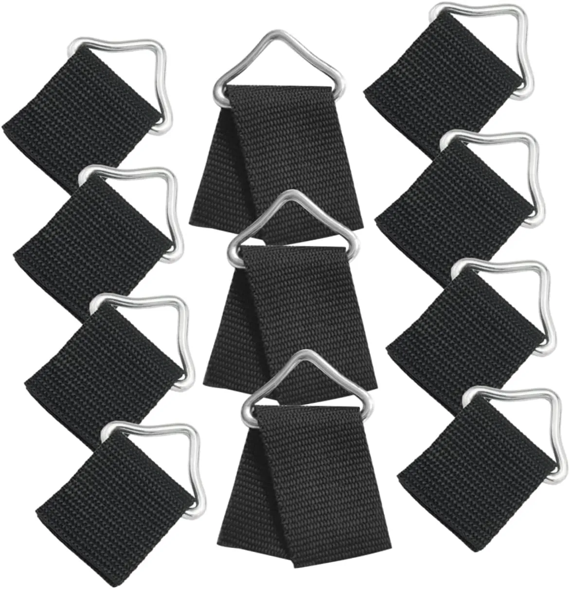 25 Pack Trampoline Triangle Ring Buckles Replacement Parts for Bounce Enhancement