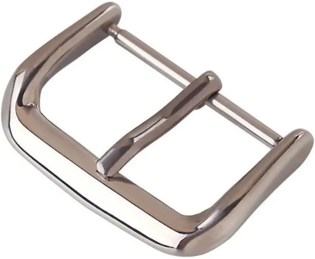316L Stainless Steel Watch Pin Buckles 10/12/14/16/18/20mm/22mm Metal Watchband Button Leather Watch Band Straps Clasp Accessory