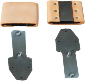3" Leather Wrapped Genuine Blevins Buckles Set Vertical Post Western Saddle