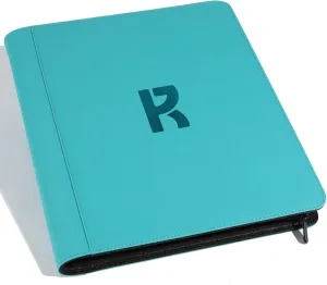 3" x 4" loader Binder, Hold 288 Top 25-55PT Loaders Storage,9-Pocket Premium Zip Hard Plastic Album,Collection Binder for Sports,or Other Trading Cards in 3" x 4" Sleeves-(Teal)