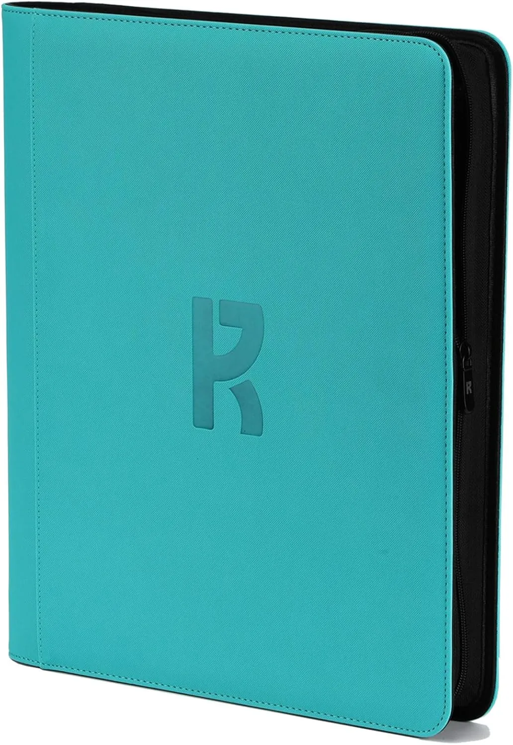 3" x 4" loader Binder, Hold 288 Top 25-55PT Loaders Storage,9-Pocket Premium Zip Hard Plastic Album,Collection Binder for Sports,or Other Trading Cards in 3" x 4" Sleeves-(Teal)