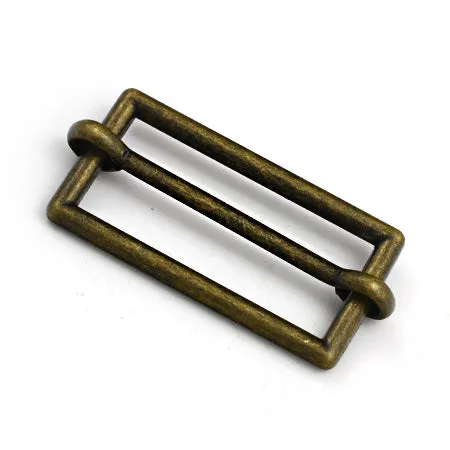 4 Pcs. Slider Buckle, Size 20 mm, Color Old Brass