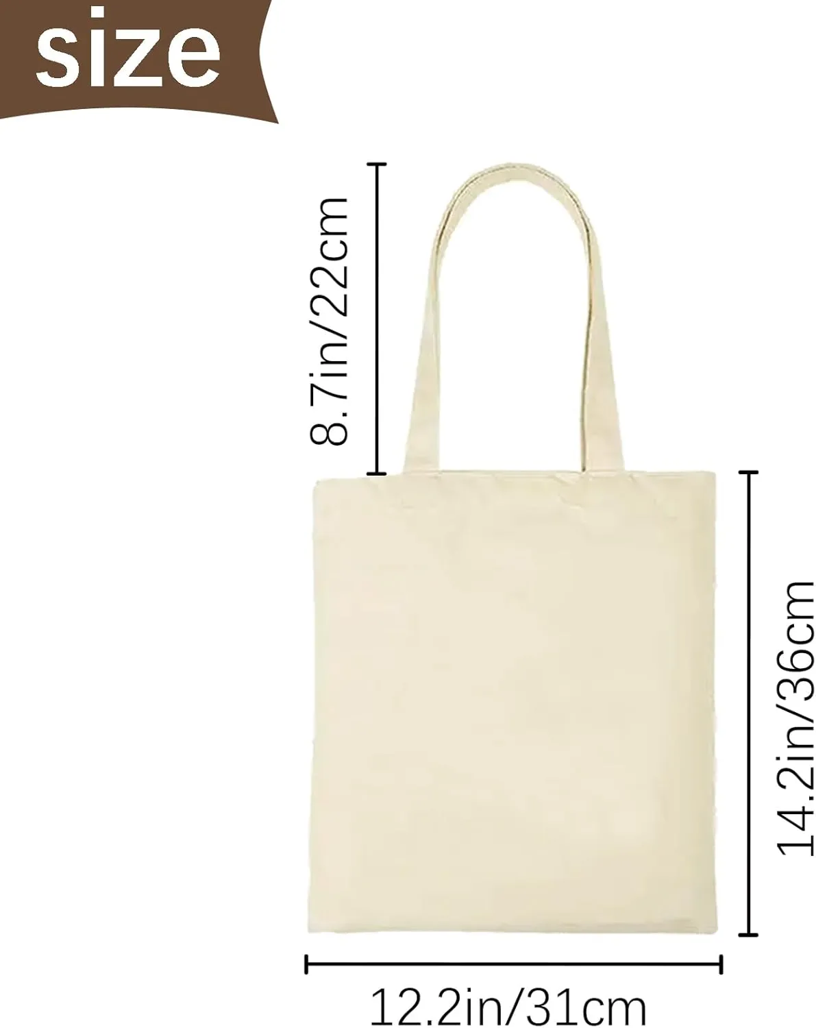40 pcs Blank Canvas Bags bulk,Sublimation Tote Bags,polyester tote bags for sublimation 31x36cm,DIY customization crafts