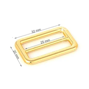 5 Pcs. Slider 25 mm, Color Shiny Gold, SKU K1112/25SA-ORL