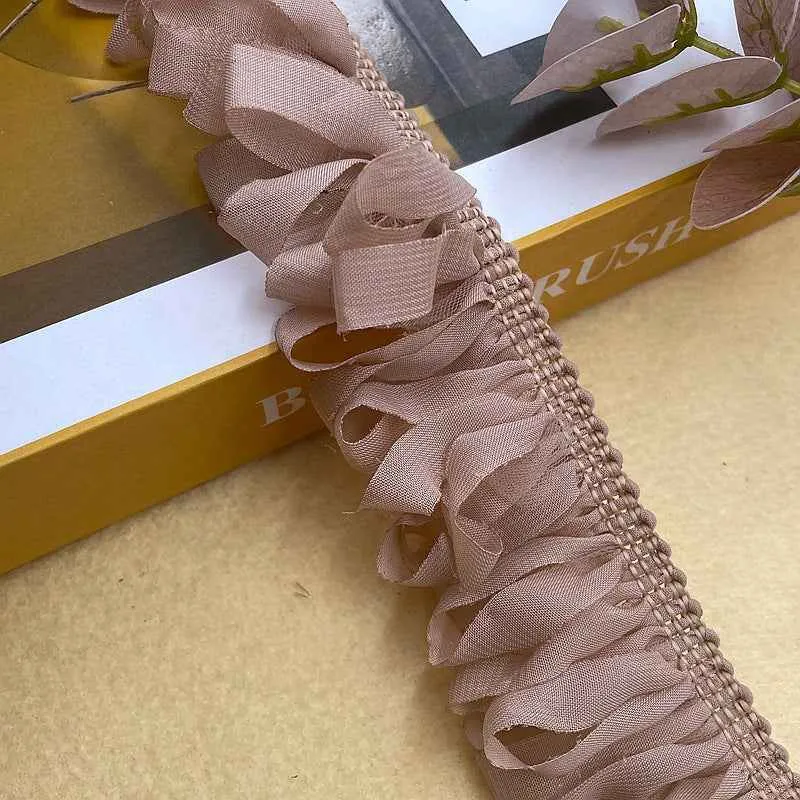 5cm Woven Chiffon Fringe Trim with Tassel Details – 10 Yards