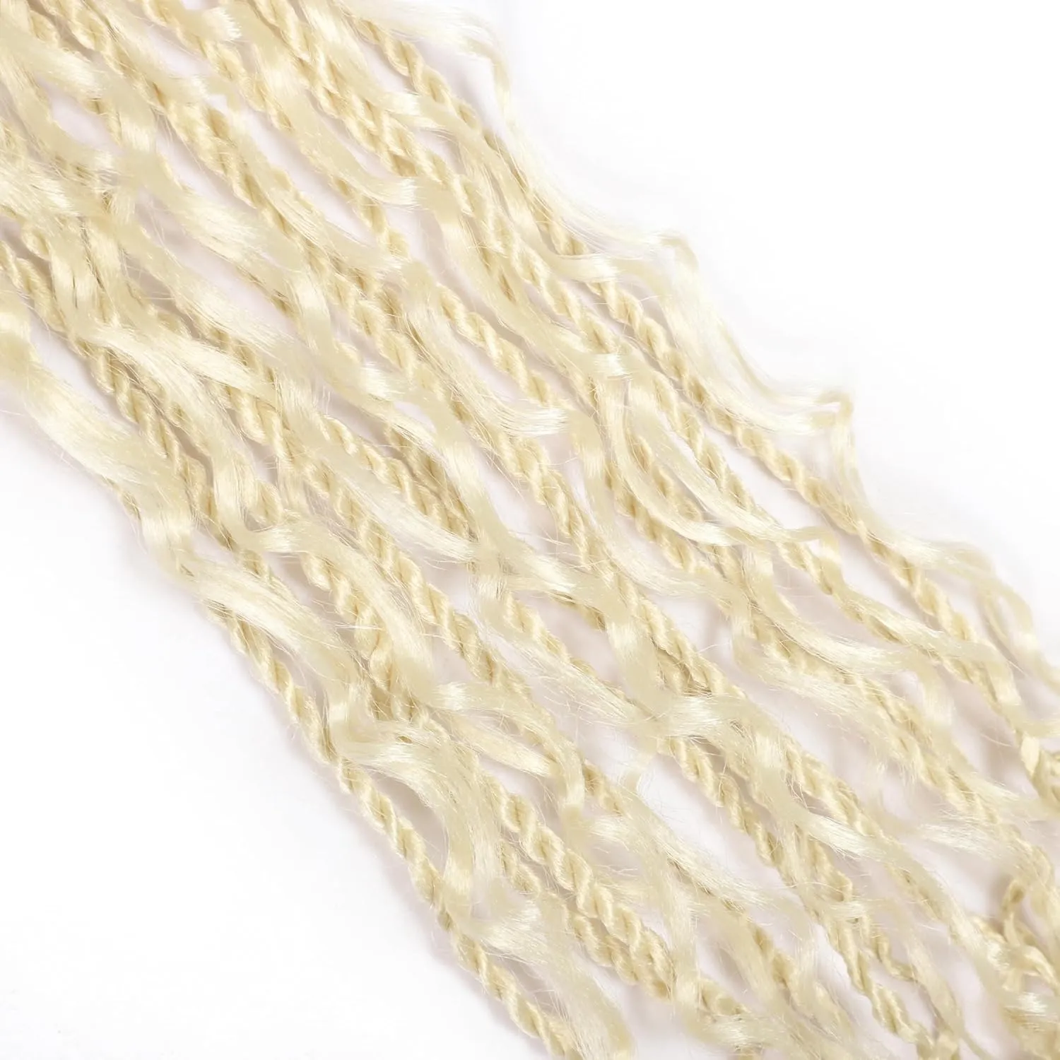 8 Packs 96 Strands Senegalese Twist Crochet Hair with Curly End,Boho Island Twist Crochet Braids,Pre Looped Crochet Braiding Hair (613, 24inch (pack of 8))