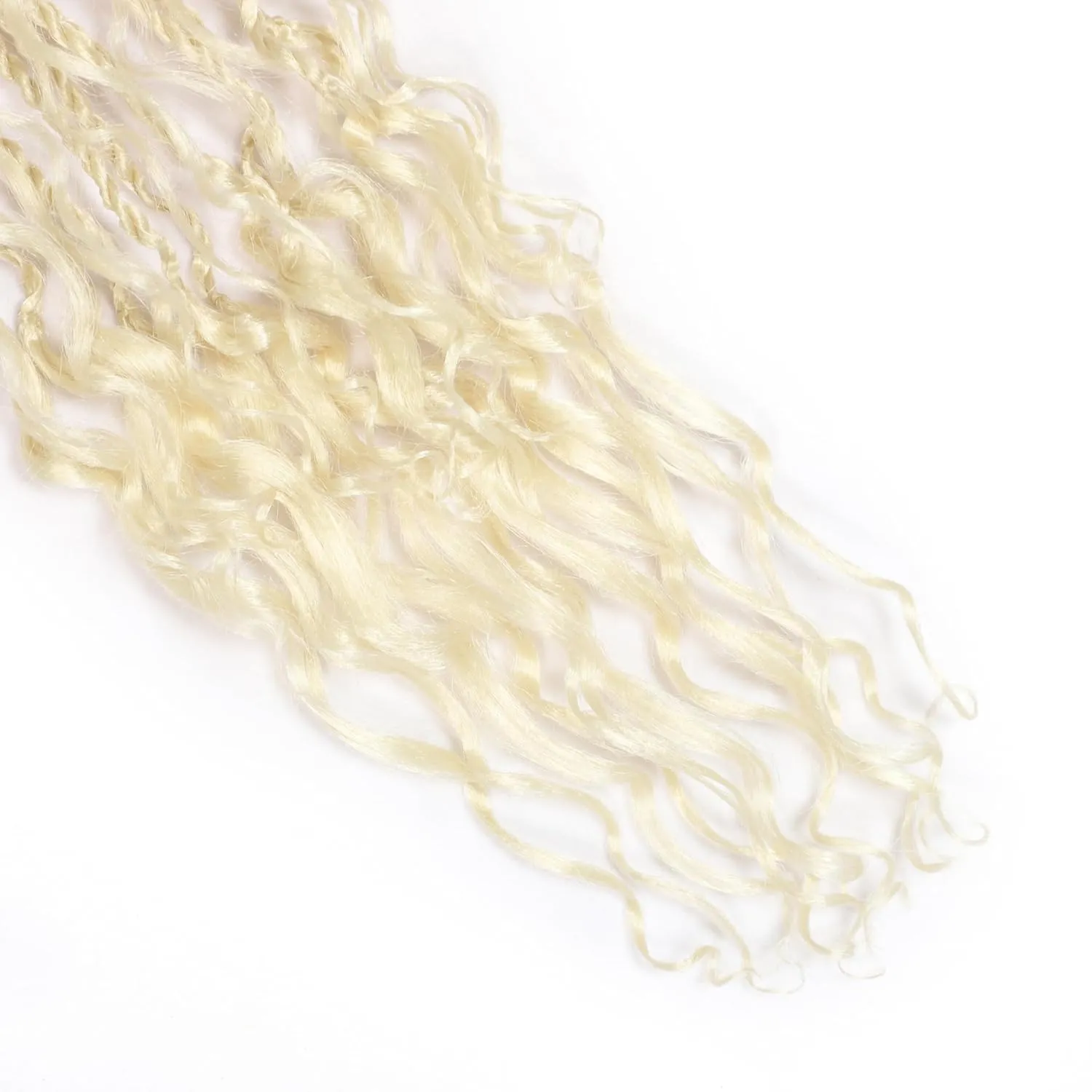 8 Packs 96 Strands Senegalese Twist Crochet Hair with Curly End,Boho Island Twist Crochet Braids,Pre Looped Crochet Braiding Hair (613, 24inch (pack of 8))