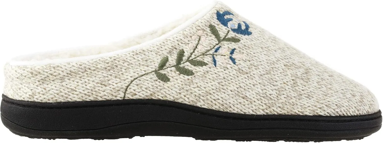 Acorn women's Flora Hoodback Slippers with Soft Cozy Berber Lining and Indoor/Outdoor Rubber Sole