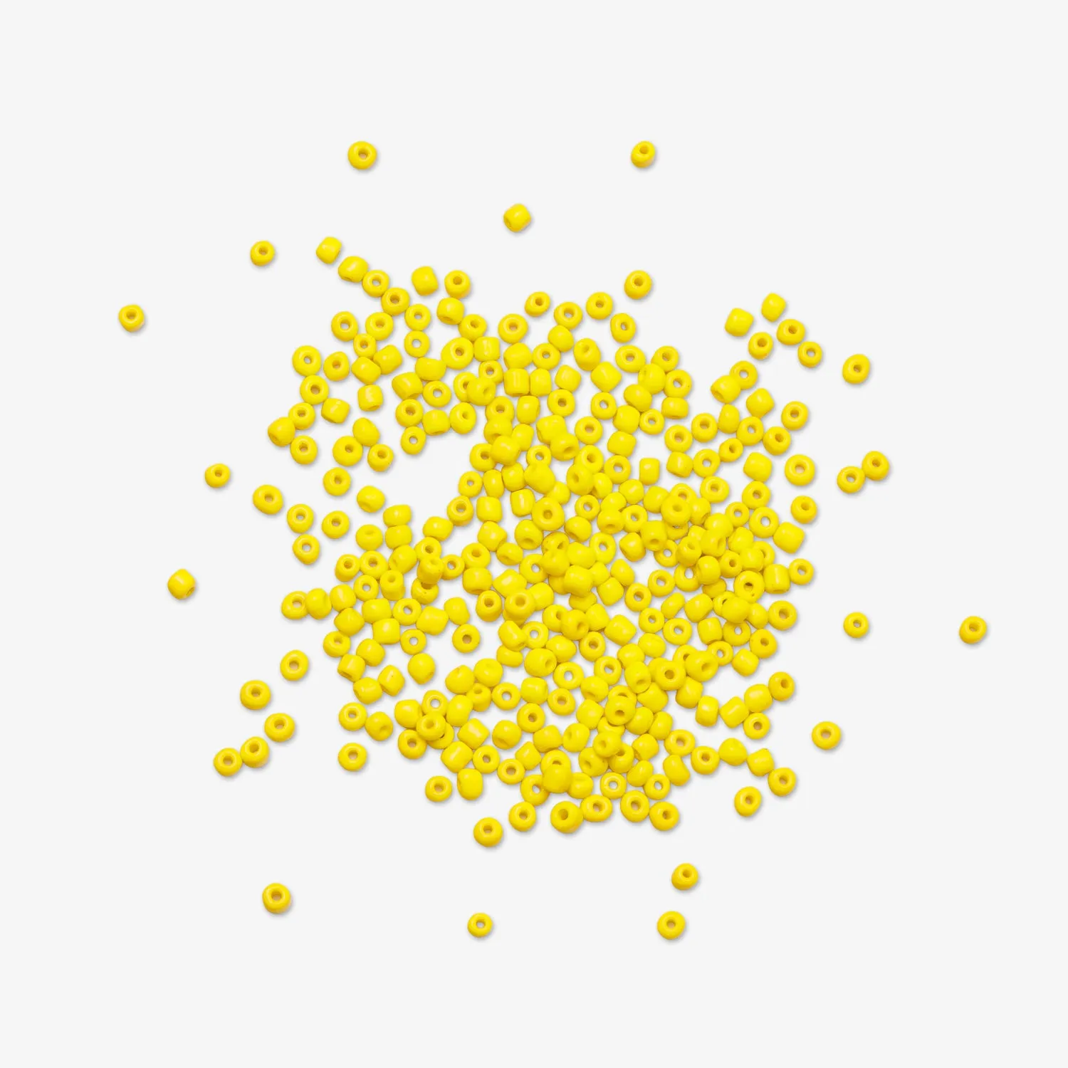 African Beads Size 8 20g Yellow