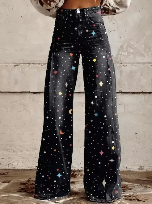 Althea - Bohemian Wide Leg Pants for Women