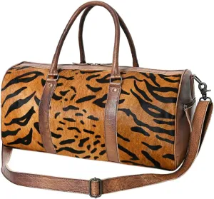 American Darling Duffel Hair On Genuine Leather Western Women Bag | Handbag | Leather Duffle Bag | Weekend Bag | Travel Duffel Bags | Duffel Bag for Women