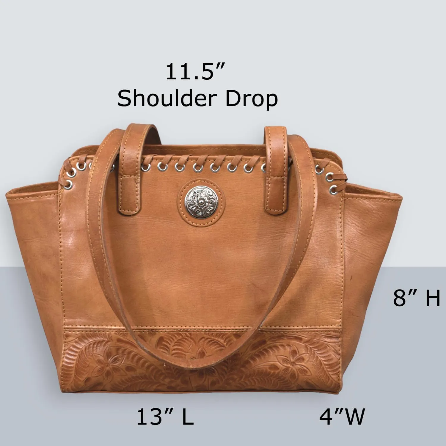American West Annie's Secret Zip-Top Tote | Ambidextrous Conceal Carry Pocket for Women