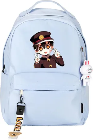 Anime Toilet-bound Hanako-kun Backpack Daypack Student Bag Bookbag Shoulder Bag School Bag Satchel Packsack Q4