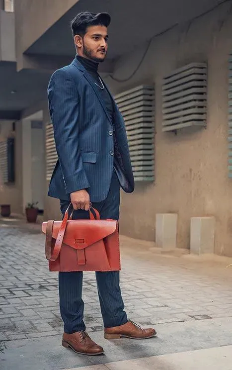 Aristocratic – Handmade Veg Tanned Leather Satchel Bag