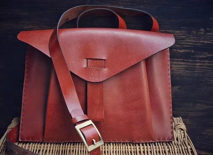 Aristocratic – Handmade Veg Tanned Leather Satchel Bag