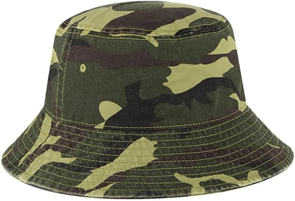 Ashen Fane Garment Washed Combed Cotton Twill Packable Lightweight Unisex Bucket Hat