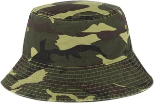 Ashen Fane Garment Washed Combed Cotton Twill Packable Lightweight Unisex Bucket Hat