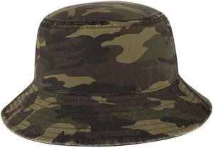 Ashen Fane Garment Washed Combed Cotton Twill Packable Lightweight Unisex Bucket Hat