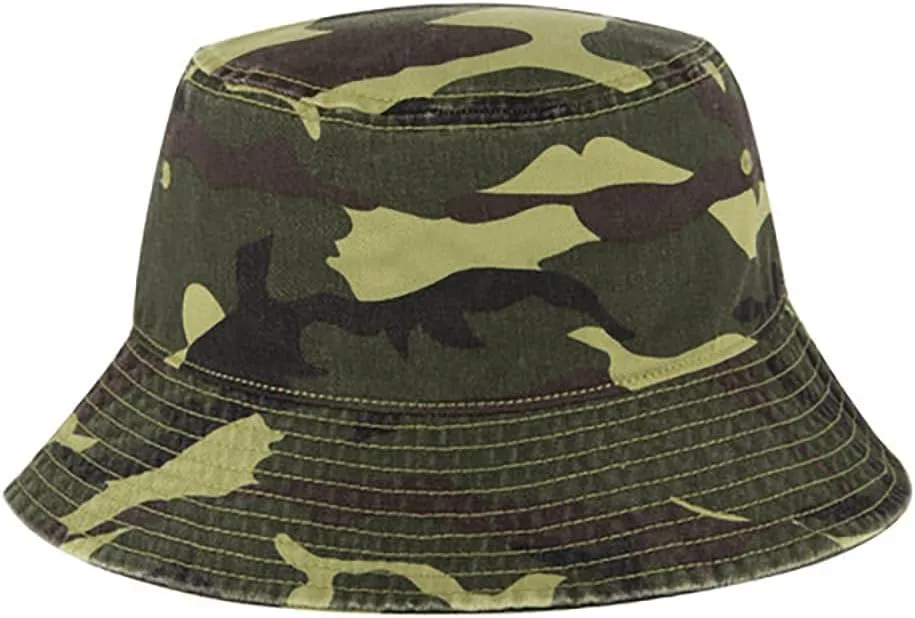 Ashen Fane Garment Washed Combed Cotton Twill Packable Lightweight Unisex Bucket Hat