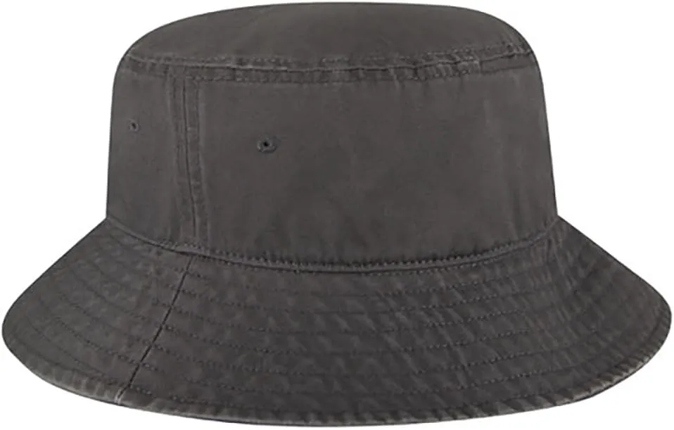 Ashen Fane Garment Washed Combed Cotton Twill Packable Lightweight Unisex Bucket Hat