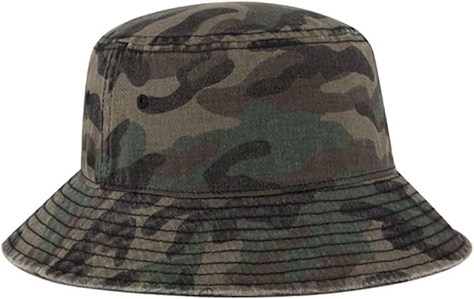 Ashen Fane Garment Washed Combed Cotton Twill Packable Lightweight Unisex Bucket Hat
