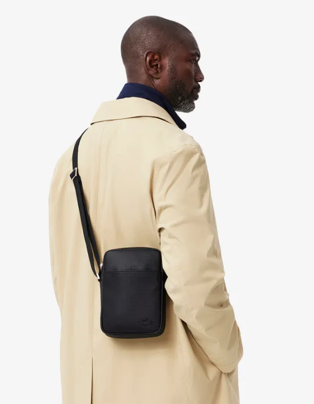 AUTHENTIC/ORIGINAL Lac0st Men's Classic Satchel Black Bag