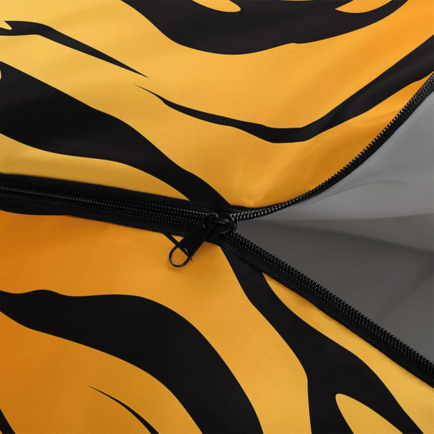 Axolotl Tiger Skin Sleeping Bag,3 Season Warm Cool Weather Waterproof Portable Camping Bag for Adults,Lightweight Backpacking Bag with Compression Sack for Camping Travelling Outdoor Picnic,Yellow
