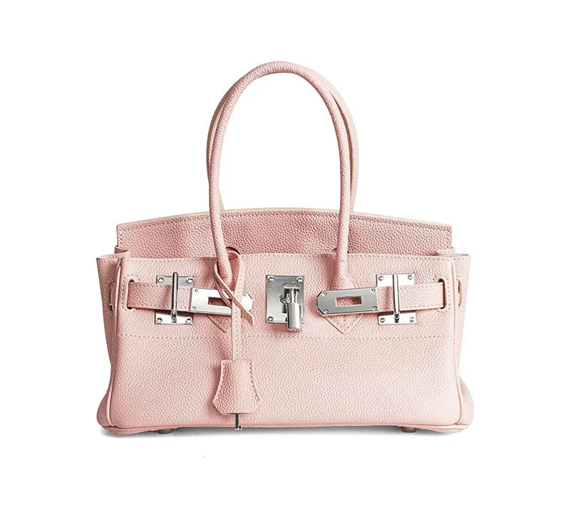Azure Luxe Lock Tote