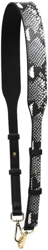 Bag Straps Serpentine Leather Belt Shoulder Crossbody Bag Wide Strap Replacement Adjustable Strap Accessory Bag Part Belt (Color : H)