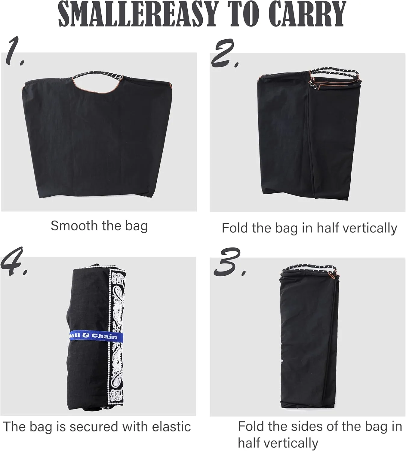 Ball&Chain The Embroidery Ultimate Nylon Tote Bag for Women - Perfect for Live Shopping, Travel, Birthdays, and Beach.