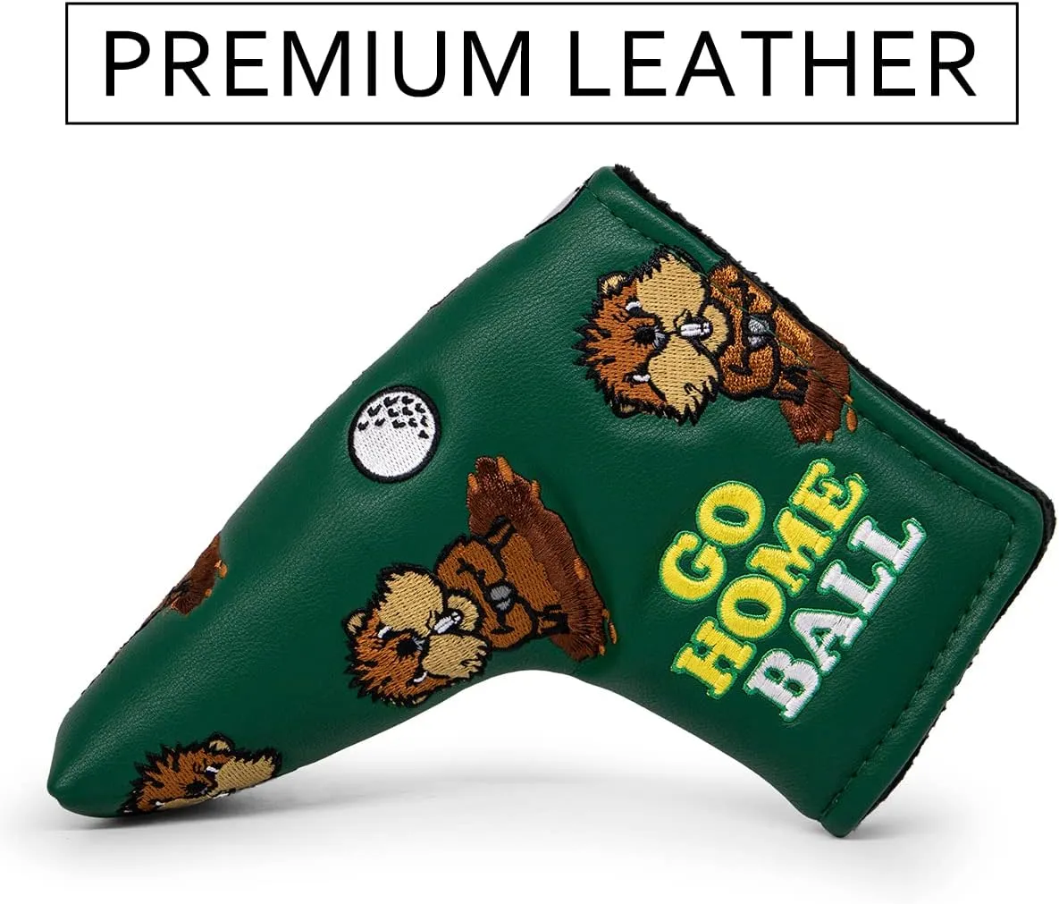 Barudan Golf Groundhog Golf Driver Head Cover Headcover 3 Wood Cover Hybrid Headcover Putter Head Cover -Fairway Rescue Wood Head Cover fits for Cobra, Taylormade, Ping