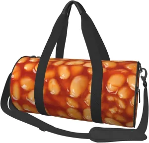 Beans With Tomato Sauce Sports Gym Duffel Bag For Men Women Weekender Travel Workout Training Handbag