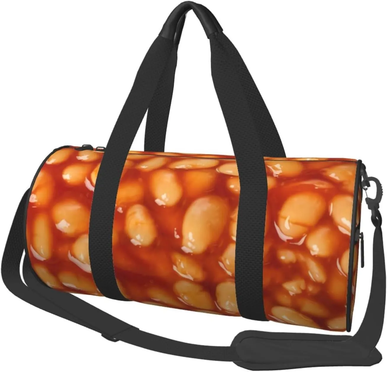 Beans With Tomato Sauce Sports Gym Duffel Bag For Men Women Weekender Travel Workout Training Handbag