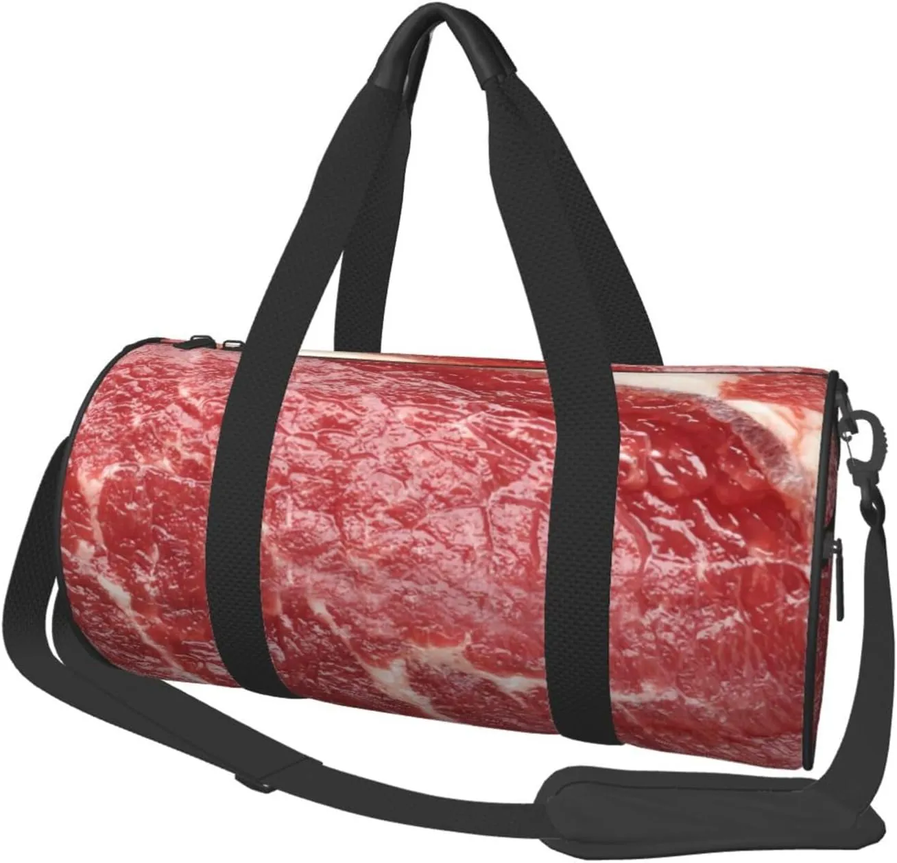 Beef Meat Sports Gym Duffel Bag For Men Women Weekender Travel Workout Training Handbag