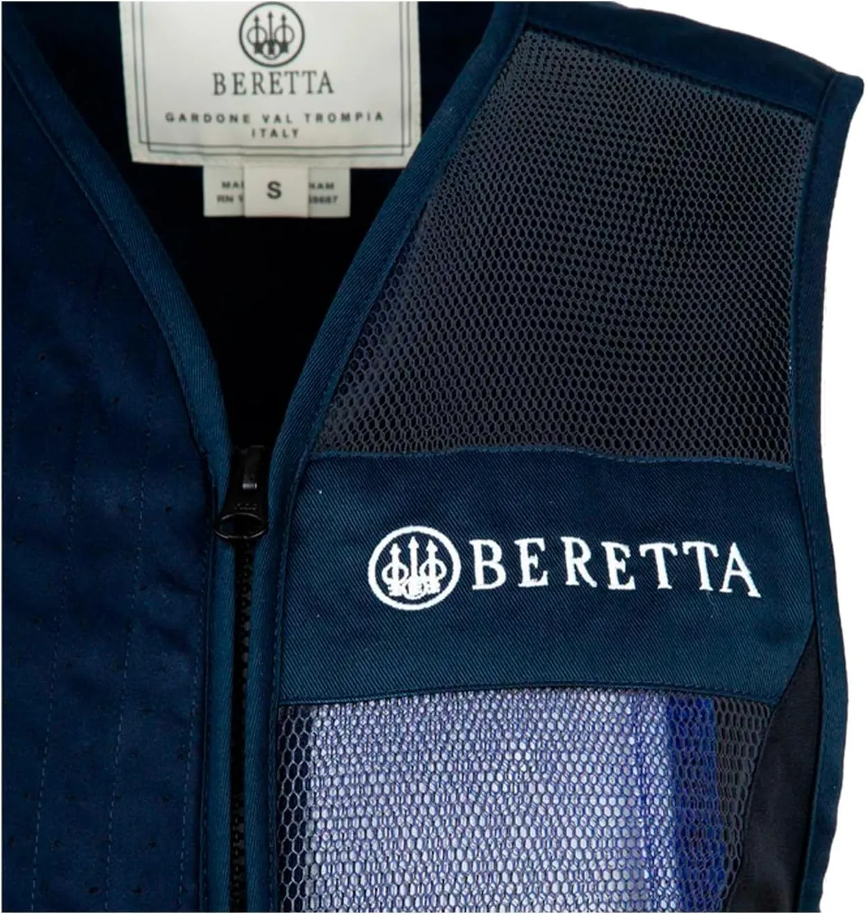 Beretta Women's Uniform Pro 20.20 Micro Lightweight Breathable Meshed Cotton Shooting Vest with Expandable Front Pockets