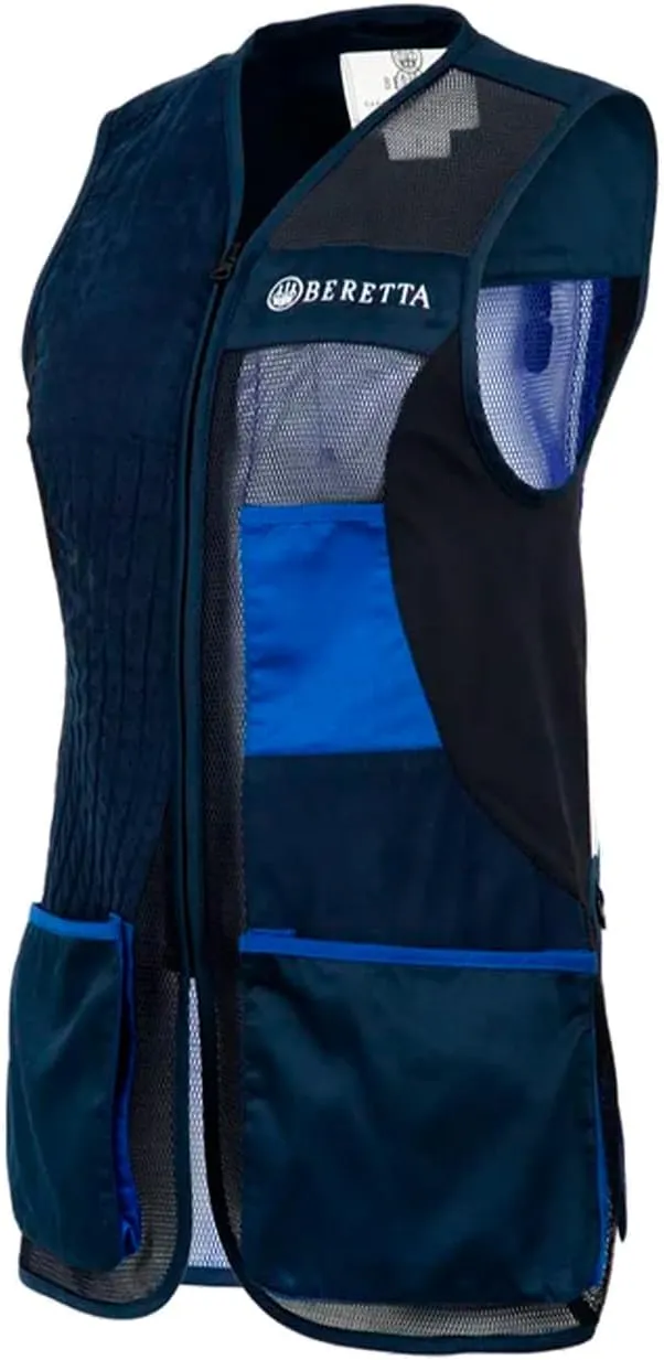 Beretta Women's Uniform Pro 20.20 Micro Lightweight Breathable Meshed Cotton Shooting Vest with Expandable Front Pockets