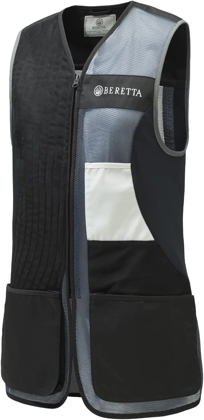 Beretta Women's Uniform Pro 20.20 Micro Lightweight Breathable Meshed Cotton Shooting Vest with Expandable Front Pockets