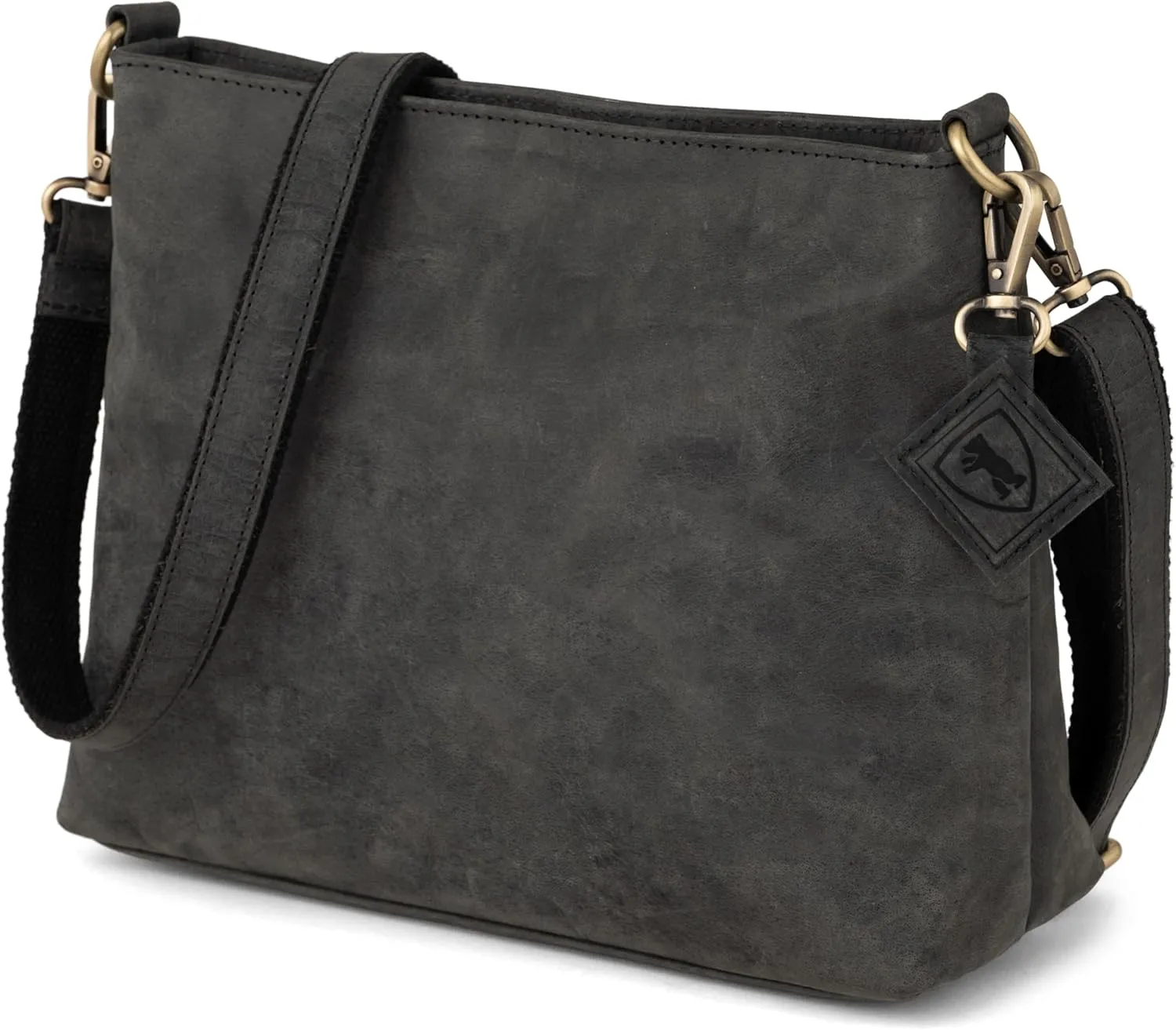 BERLINER BAGS Vintage Genuine Leather Shoulder Bag Marbella, Crossbody Purse for Women, Satchel Bag