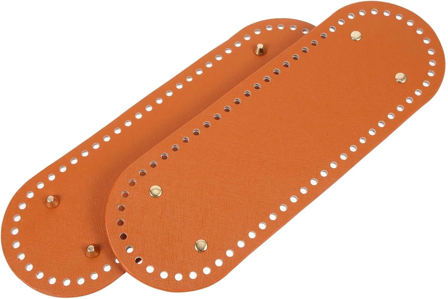 BESPORTBLE 2Pcs DIY Bag Bottom Base PU Leather Oblong Pad for Handbag Shaping Crochet Bag Material for Knitting and Craft Projects