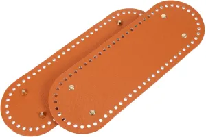 BESPORTBLE 2Pcs DIY Bag Bottom Base PU Leather Oblong Pad for Handbag Shaping Crochet Bag Material for Knitting and Craft Projects