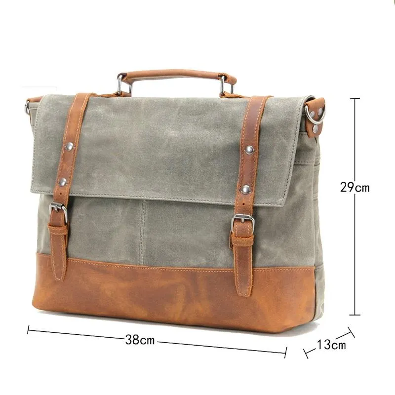Best Durable Vintage Canvas Briefcase