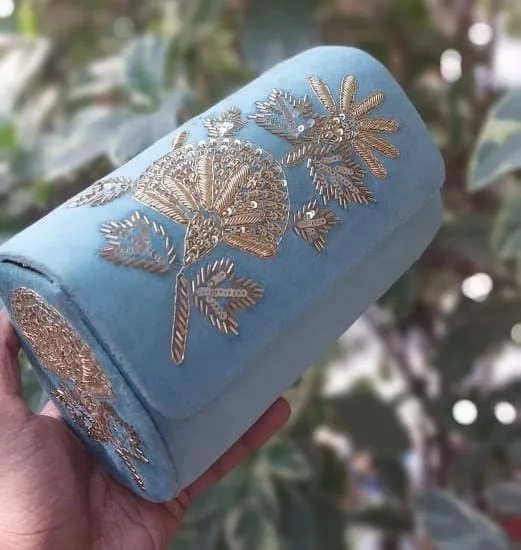 BESTSELLER embroidery work suede sling bags