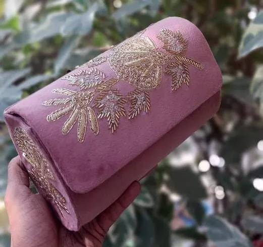 BESTSELLER embroidery work suede sling bags