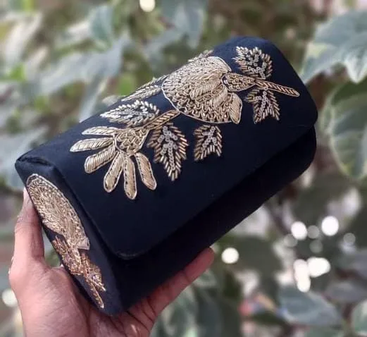 BESTSELLER embroidery work suede sling bags